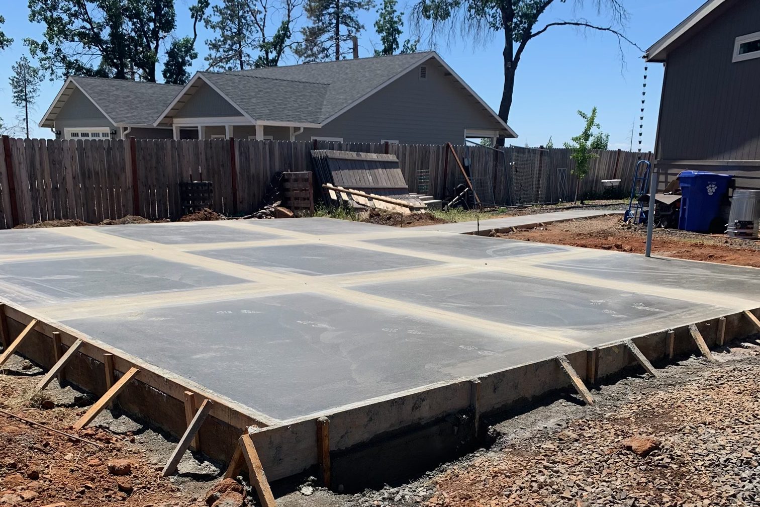 Concrete installation at Martin Construction california